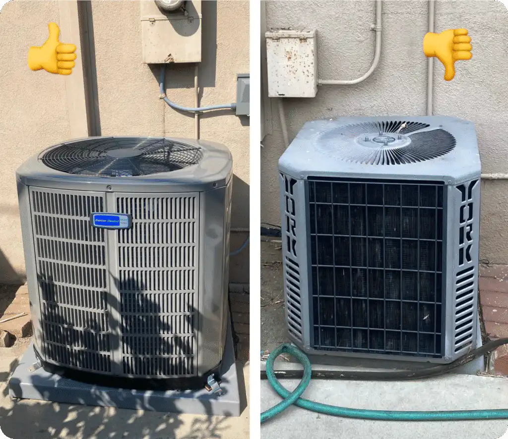 - Modern air conditioning units installed outside a home in Los Angeles and Ventura County.