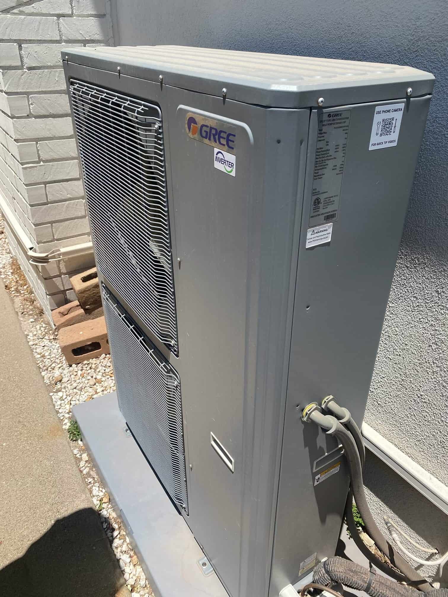 LG HVAC outdoor heat pump unit in Los Angeles and Ventura County.