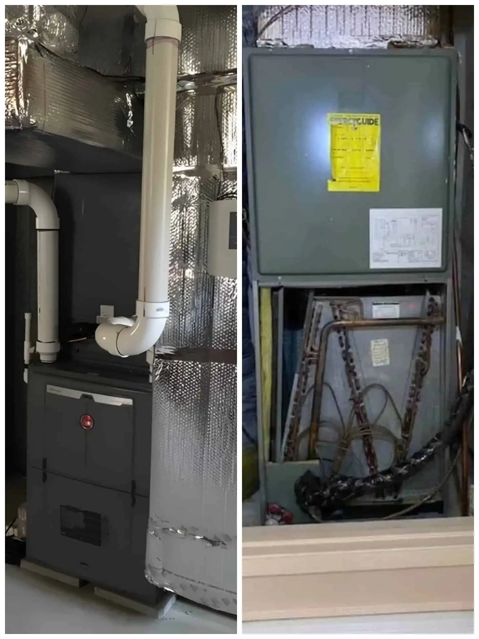 High-efficiency HVAC furnace system installation in Ventura County area.