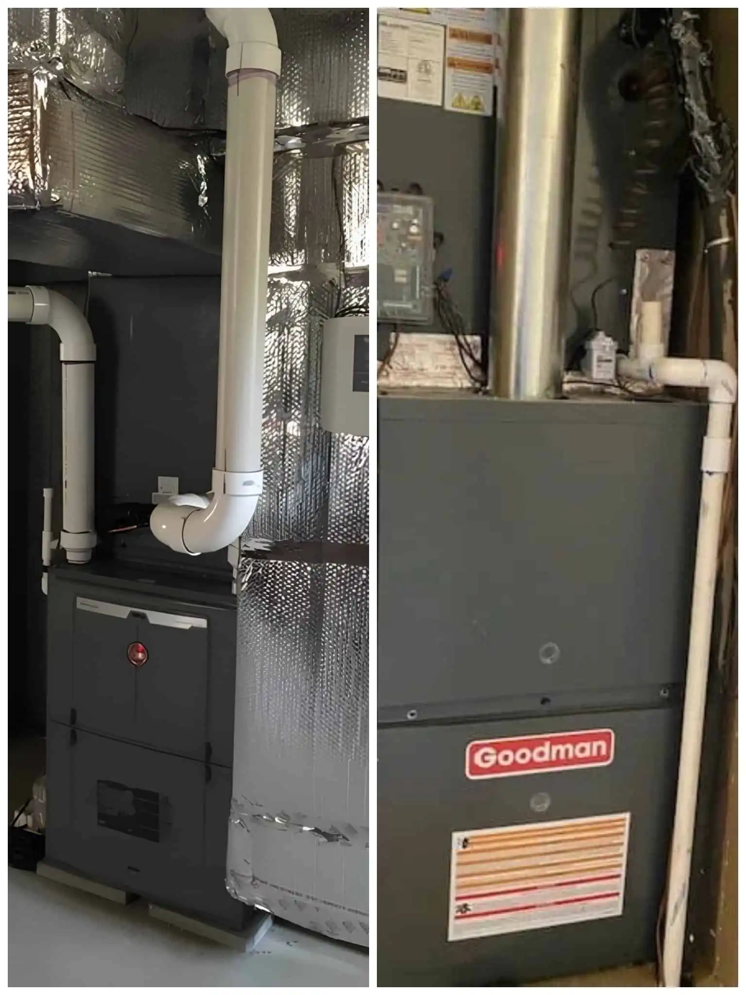 High-efficiency furnace installation in Los Angeles and Ventura County.