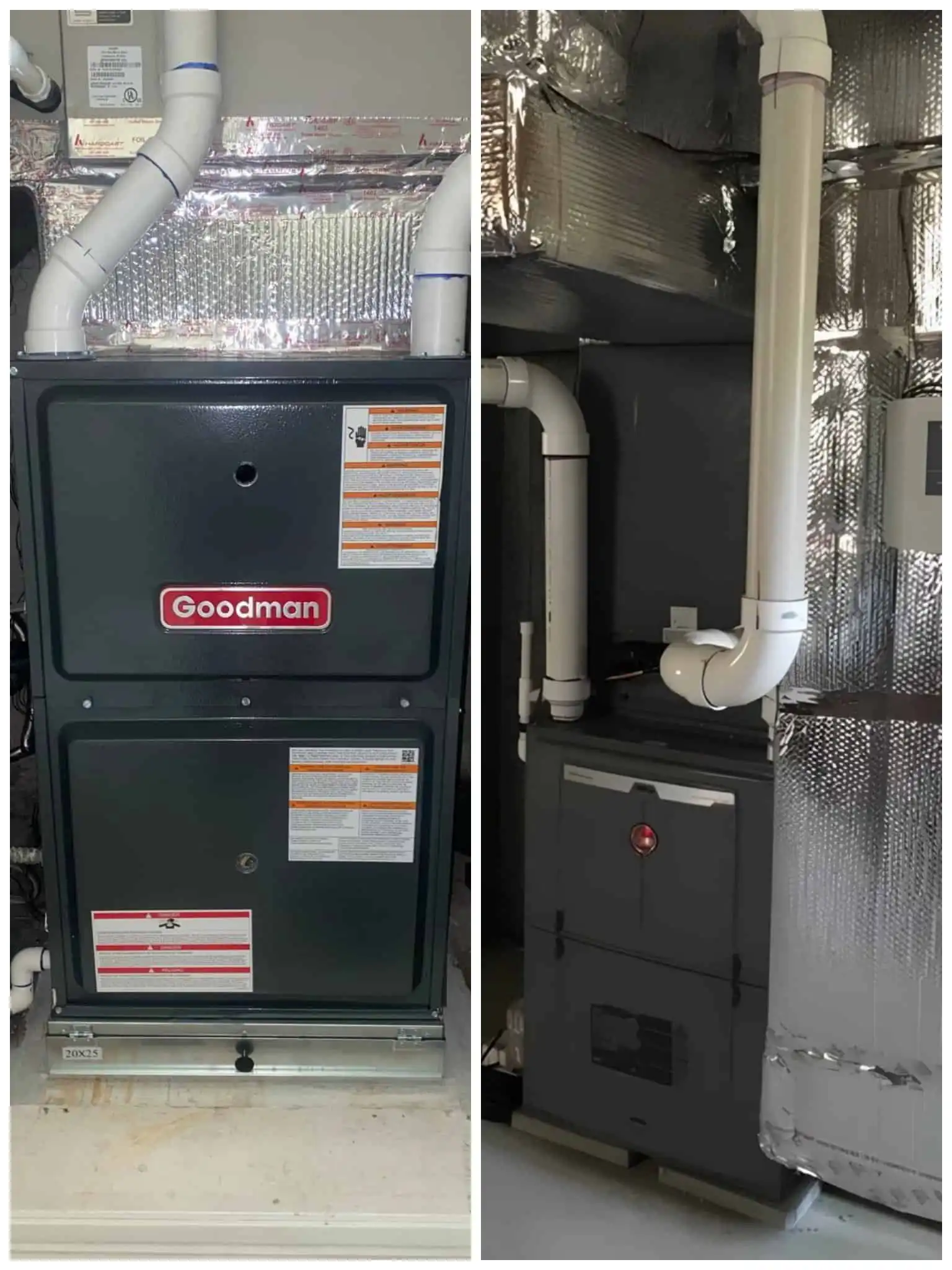 High-efficiency furnace installation in Ventura County.