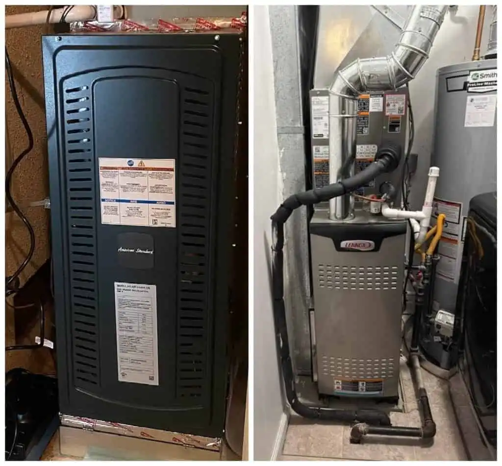 High-efficiency HVAC air handlers and furnace units installed in Ventura County homes.