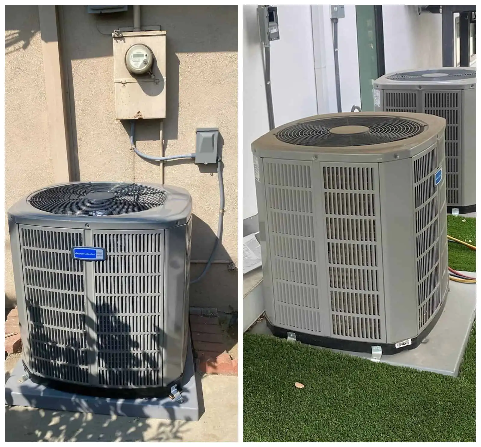 High-efficiency HVAC outdoor units installed in Los Angeles and Ventura County for cooling and heating.