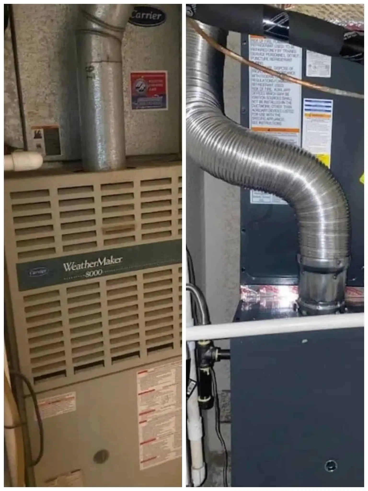 High-efficiency furnace and HVAC ductwork for Ventura County homes.
