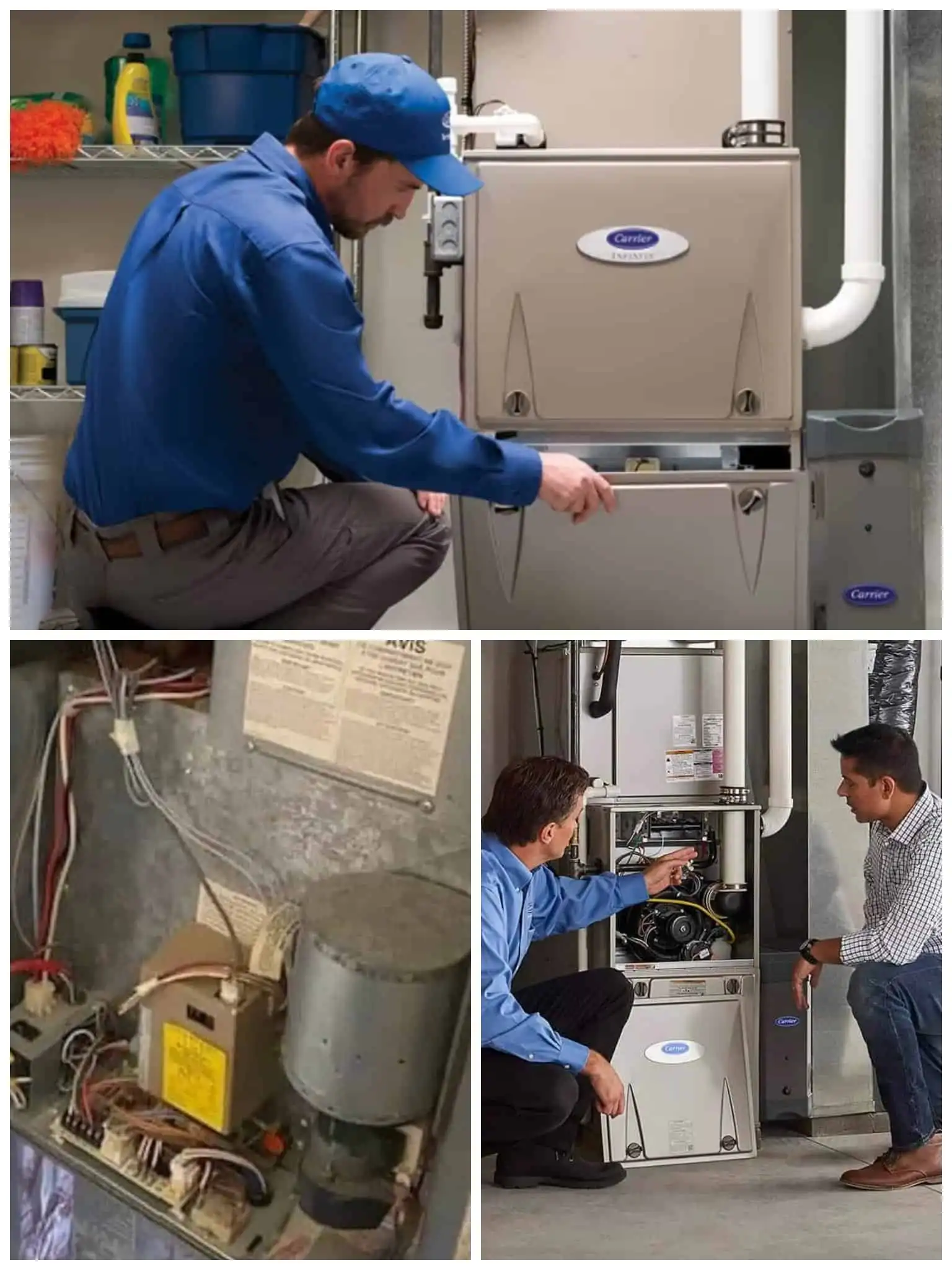 High-efficiency HVAC furnace installation in Los Angeles, Ventura County area.