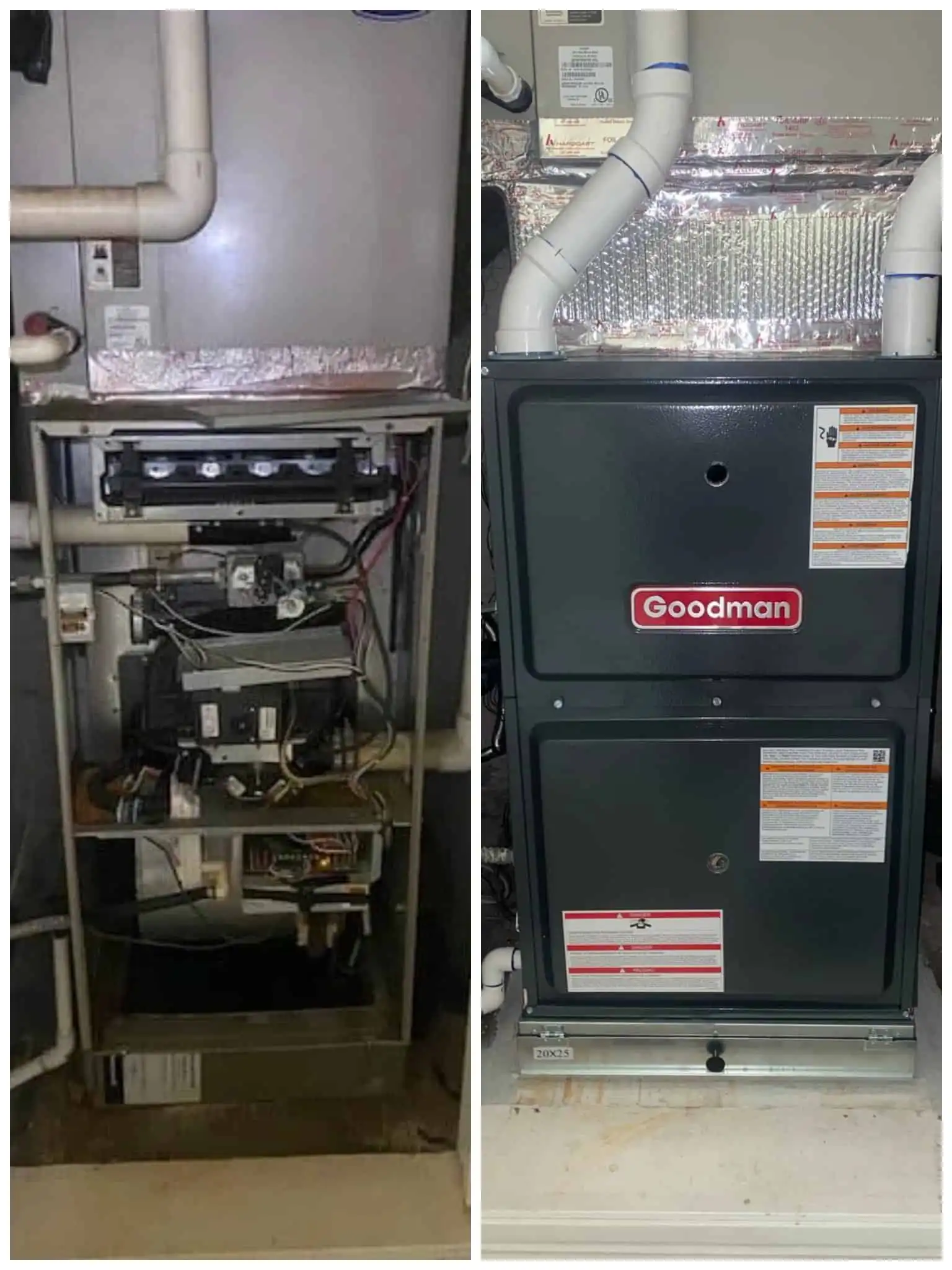 HVAC furnace repair done by professional Reliable HVAC technicians in a Camarillo house