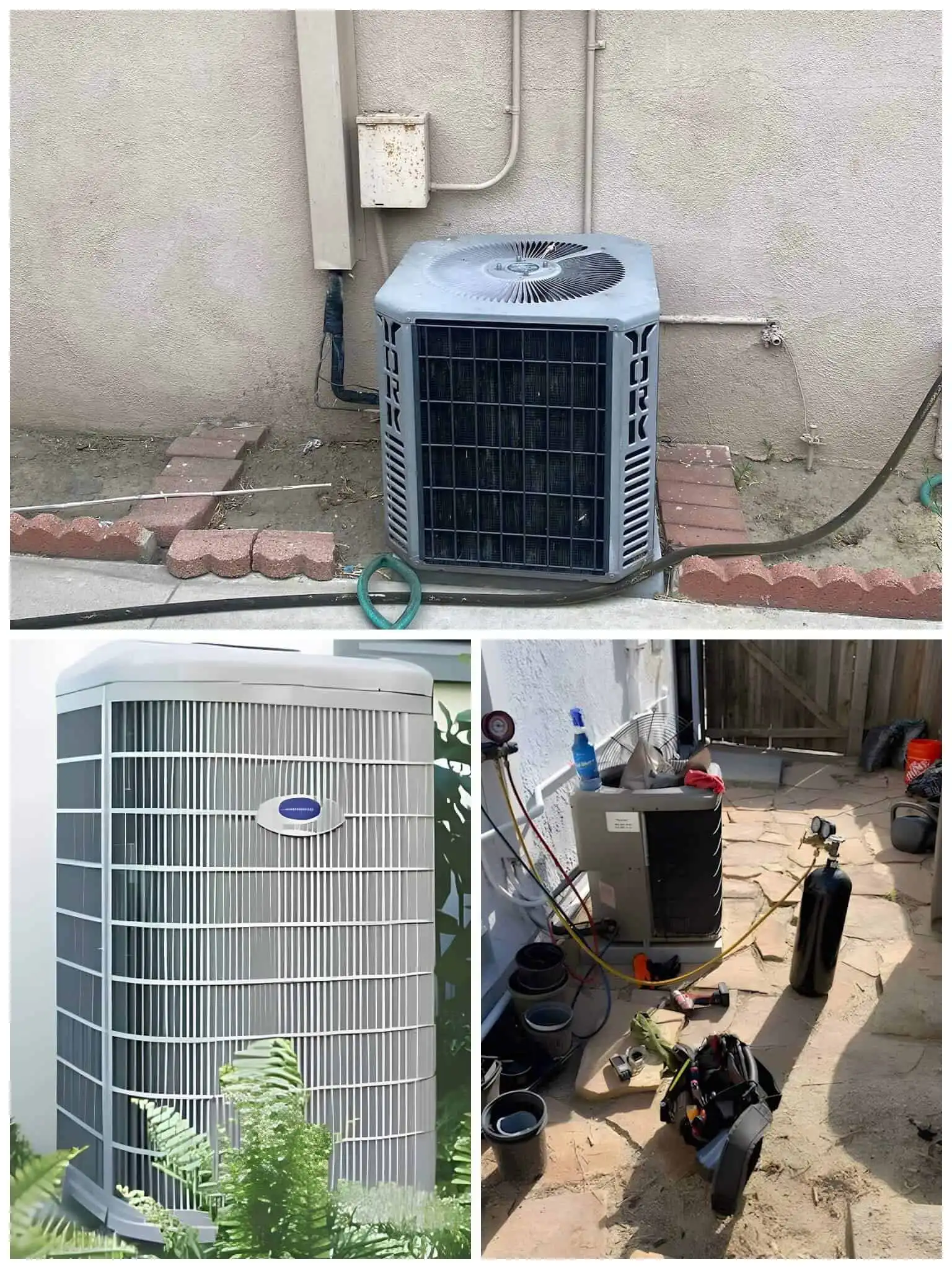 Air conditioning maintenance service.