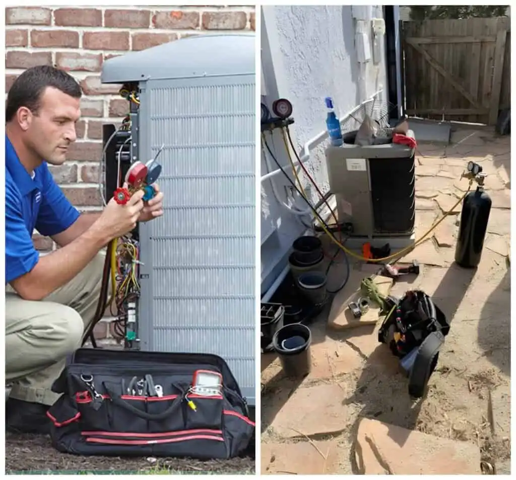 HVAC system repair service.