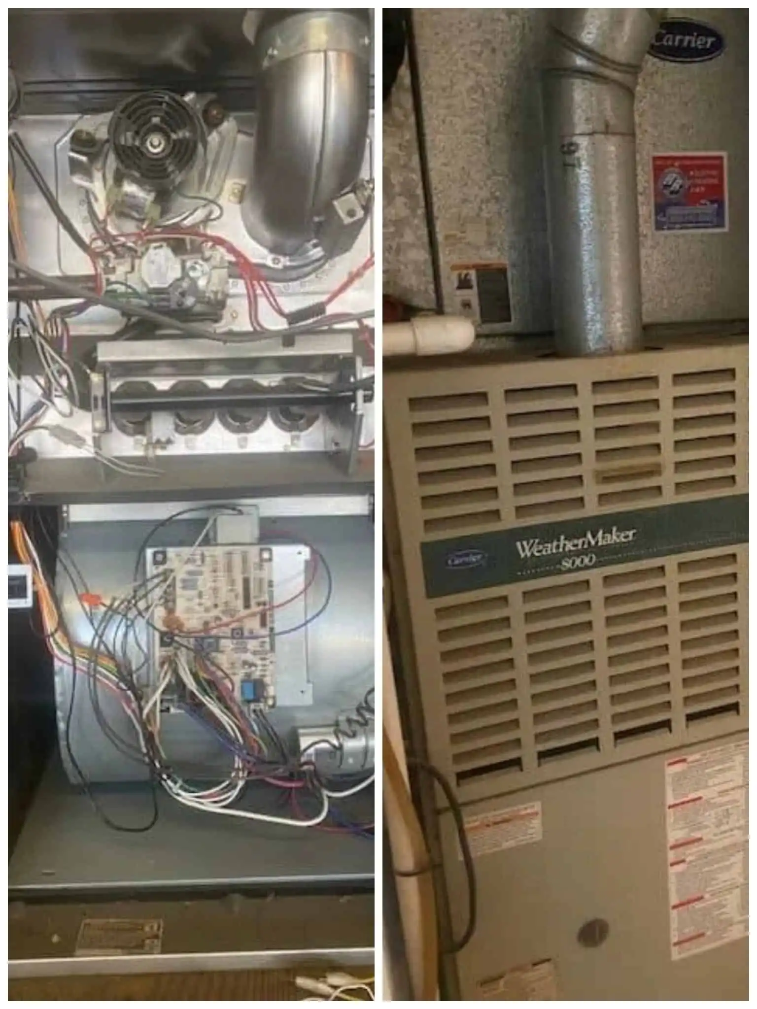 High-efficiency furnace repairs being done in a Camarillo residential properties.