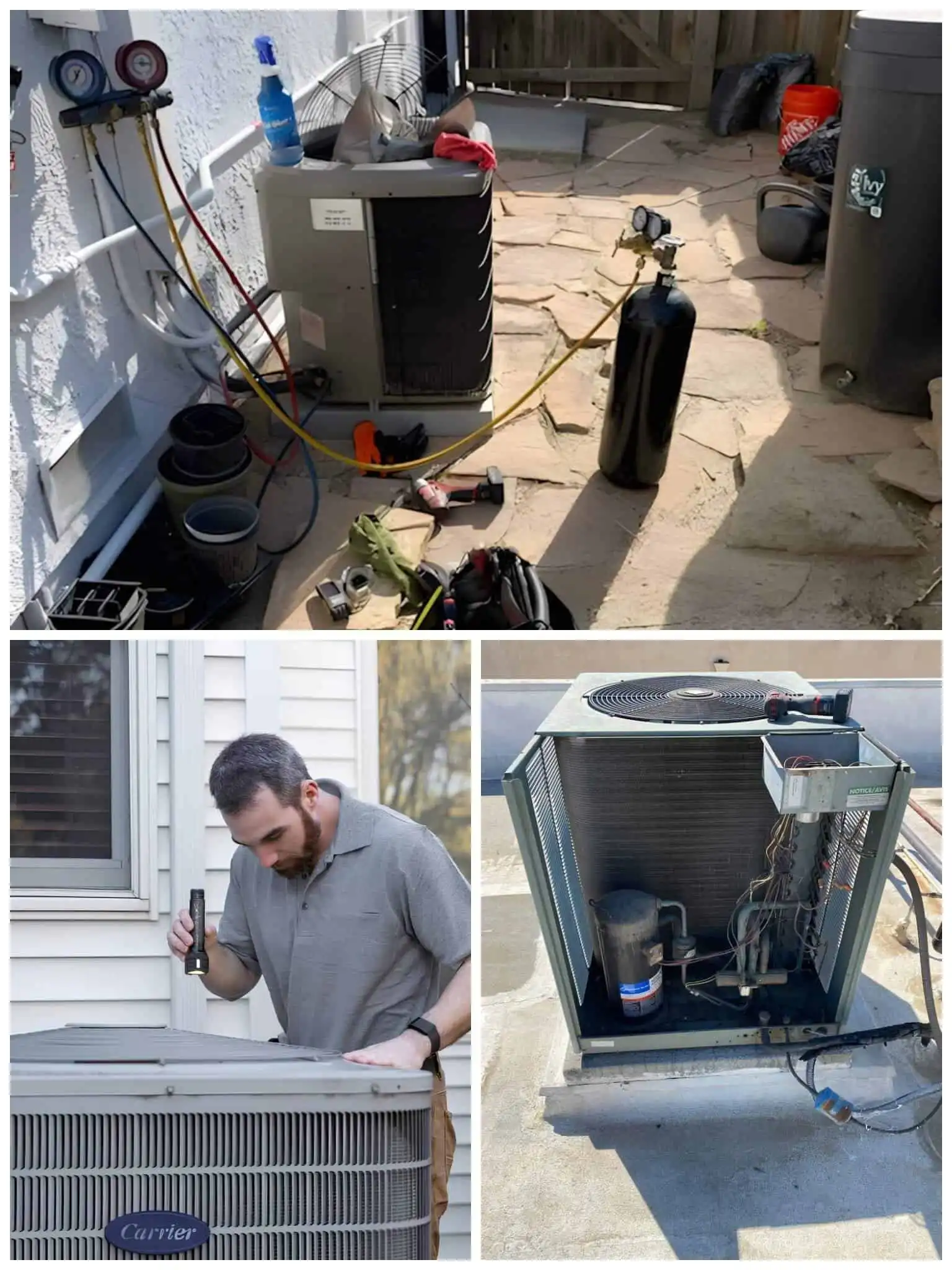 Replacement of HVAC System in Progress.