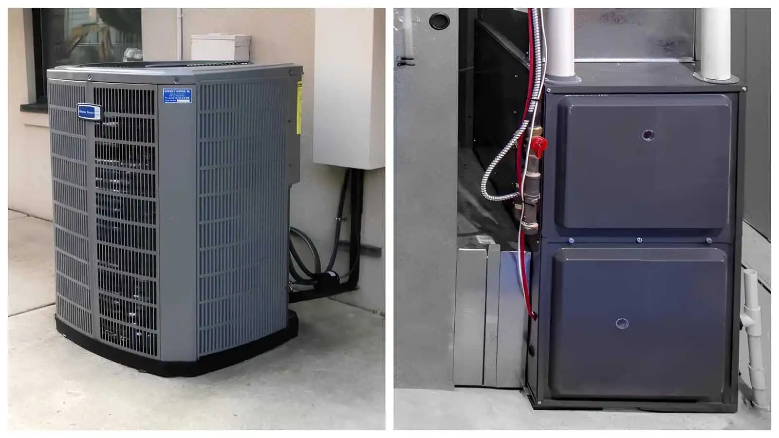 High-efficiency HVAC unit outside building for climate control and air quality.