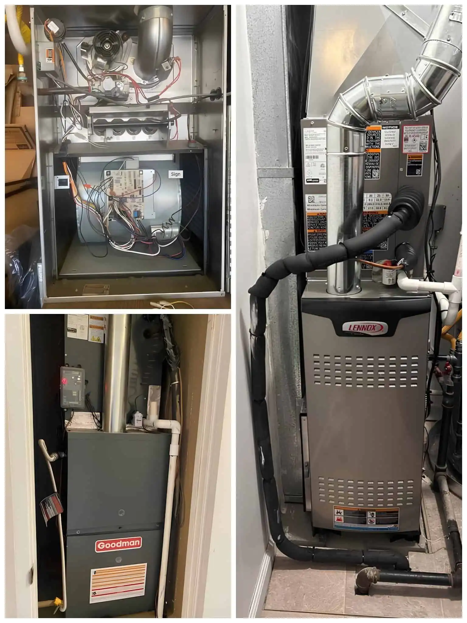 High Efficiency Furnace Installation.