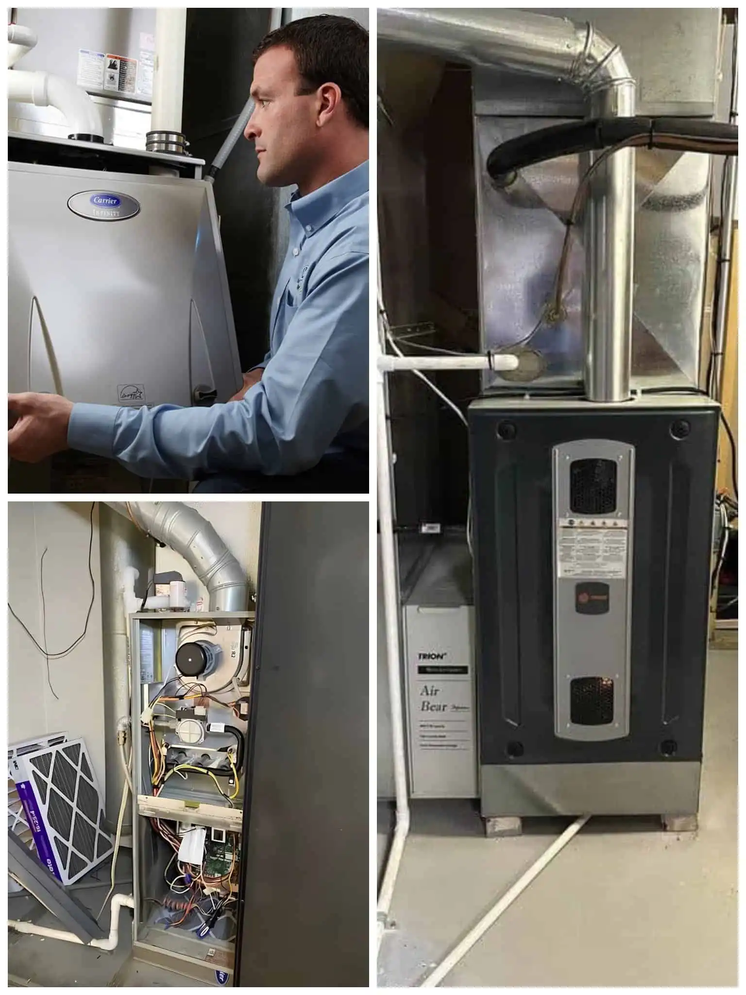 Furnace repair service.