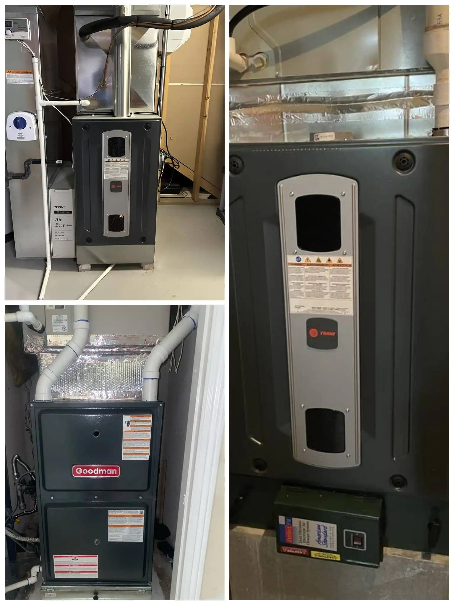 High-Efficiency Furnace Installation.