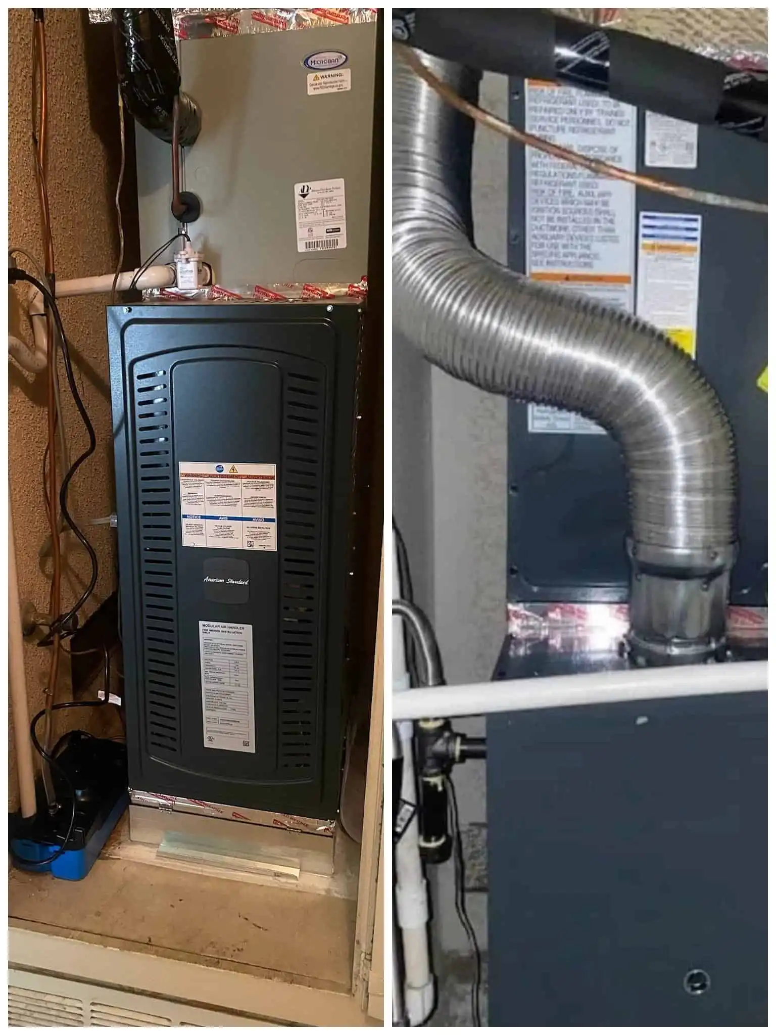 Furnace installation in basement in Camarillo houses