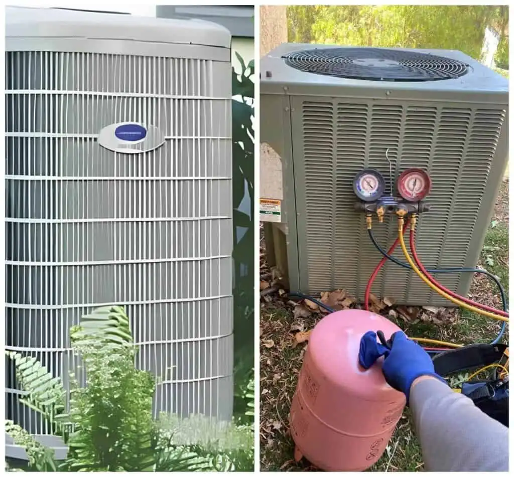 Efficiency HVAC outdoor units for residential cooling and heating systems.