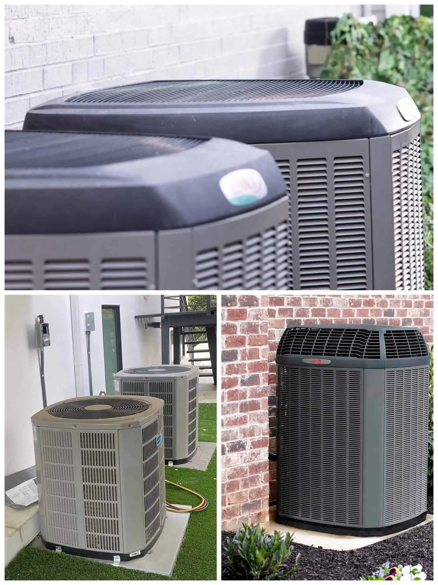 Efficiency HVAC units for residential cooling and heating.