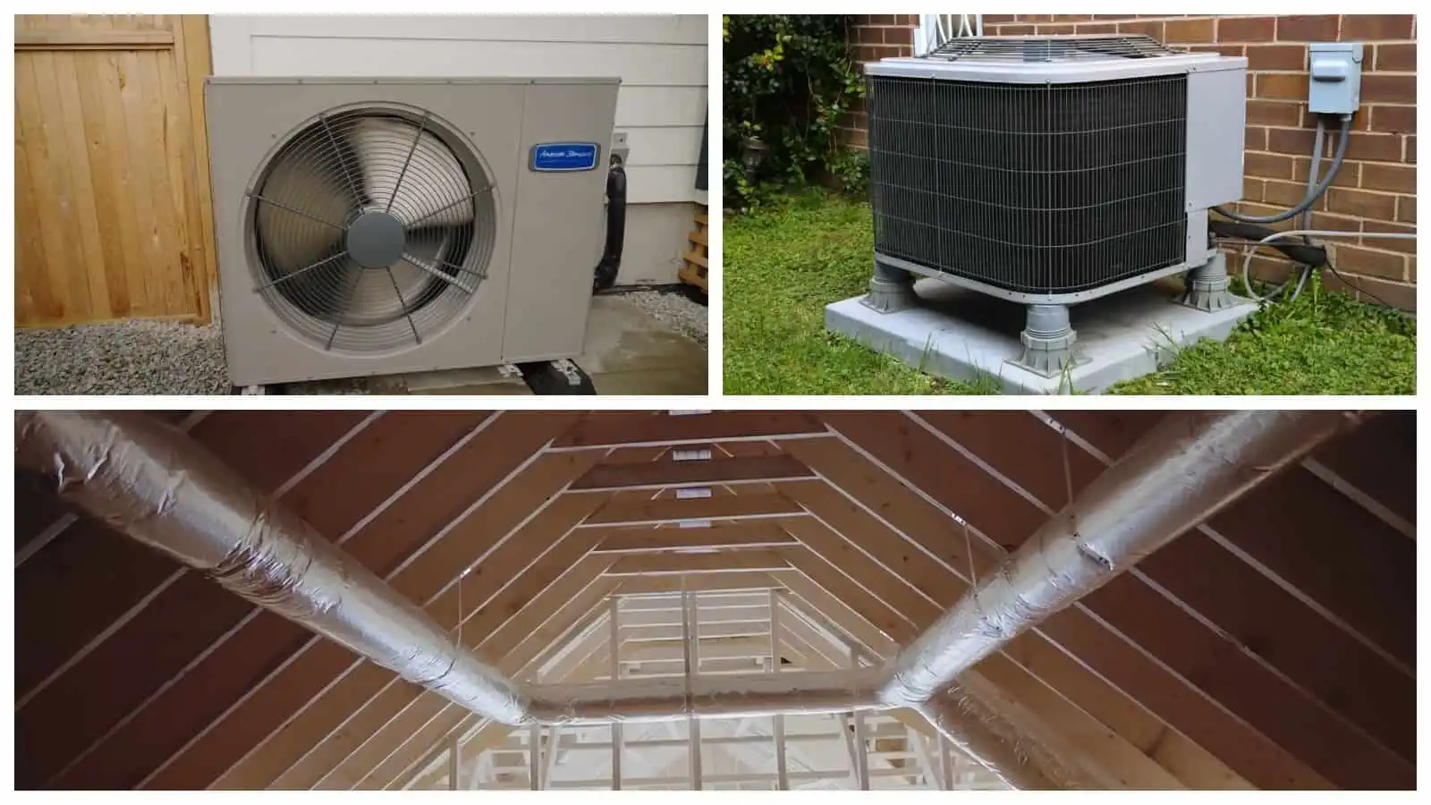 Air conditioning unit outside the house for cooling and climate control.