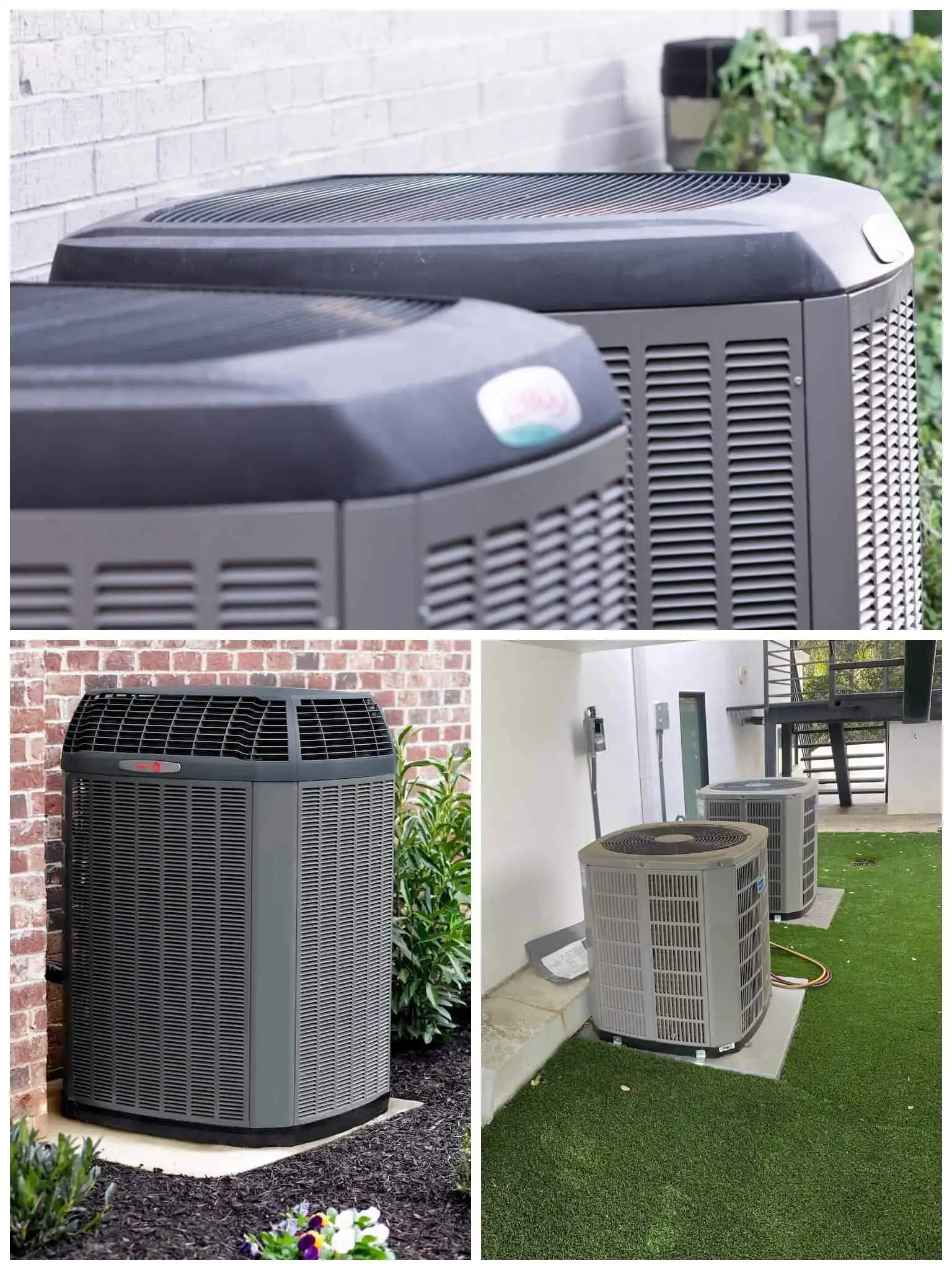 Efficiency HVAC units installed outdoors for optimal climate control.