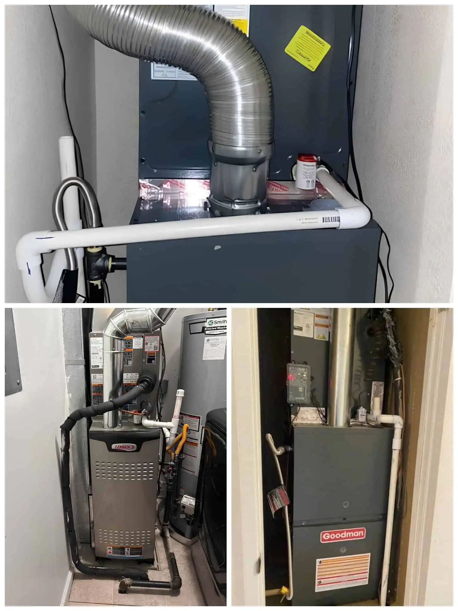 HVAC system installation or maintenance equipment.