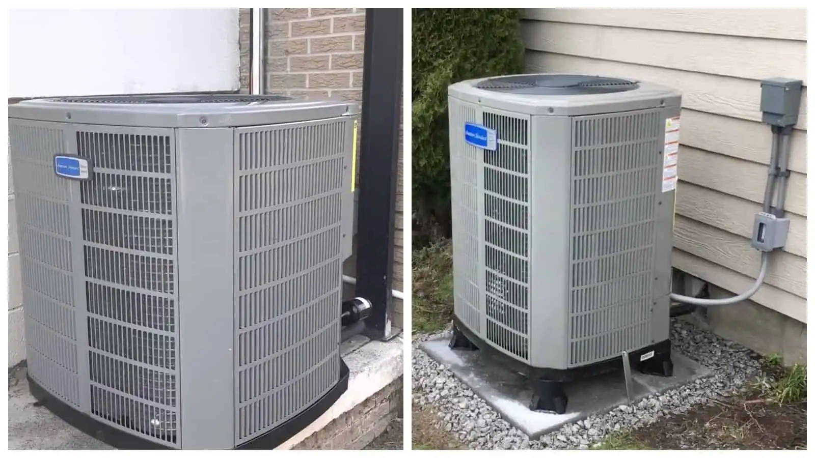 Outdoor heat pump unit for cold weather efficiency.