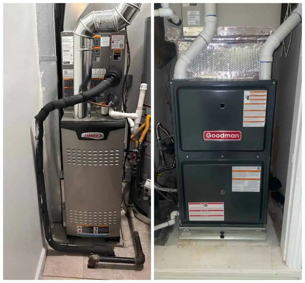 Furnace and HVAC system installation in Ojai, showcasing modern heating units.
