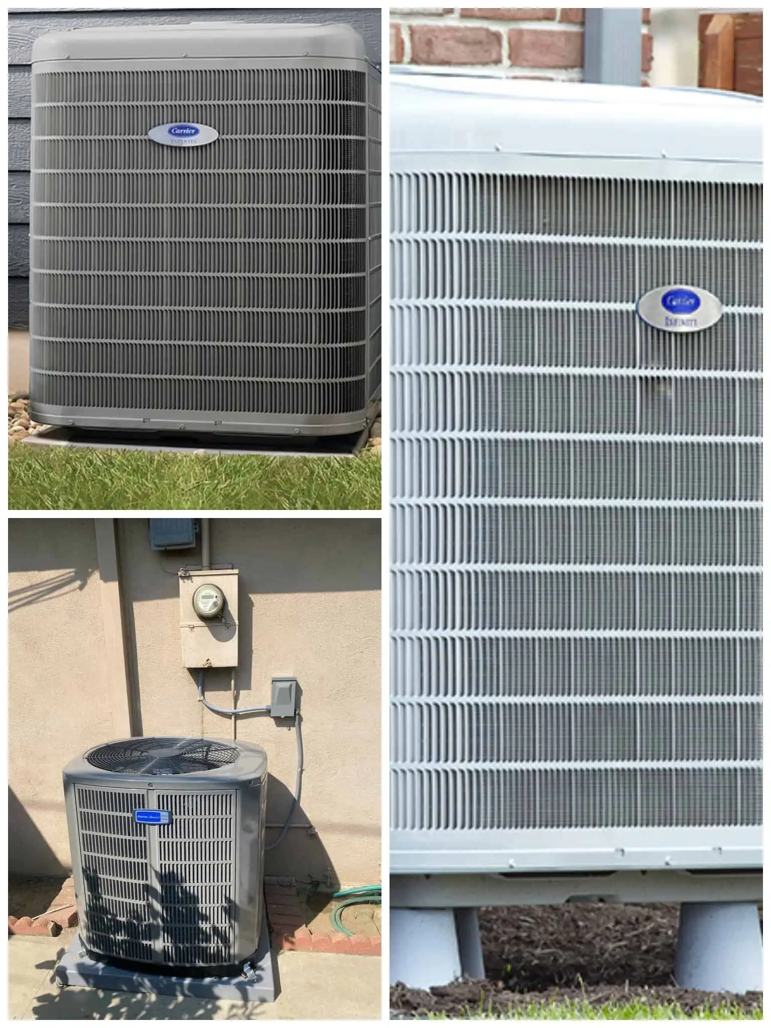 High-efficiency air conditioning units for residential cooling systems.