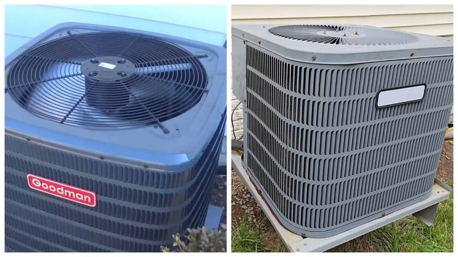 Outdoor heat pump units for efficient heating and cooling.