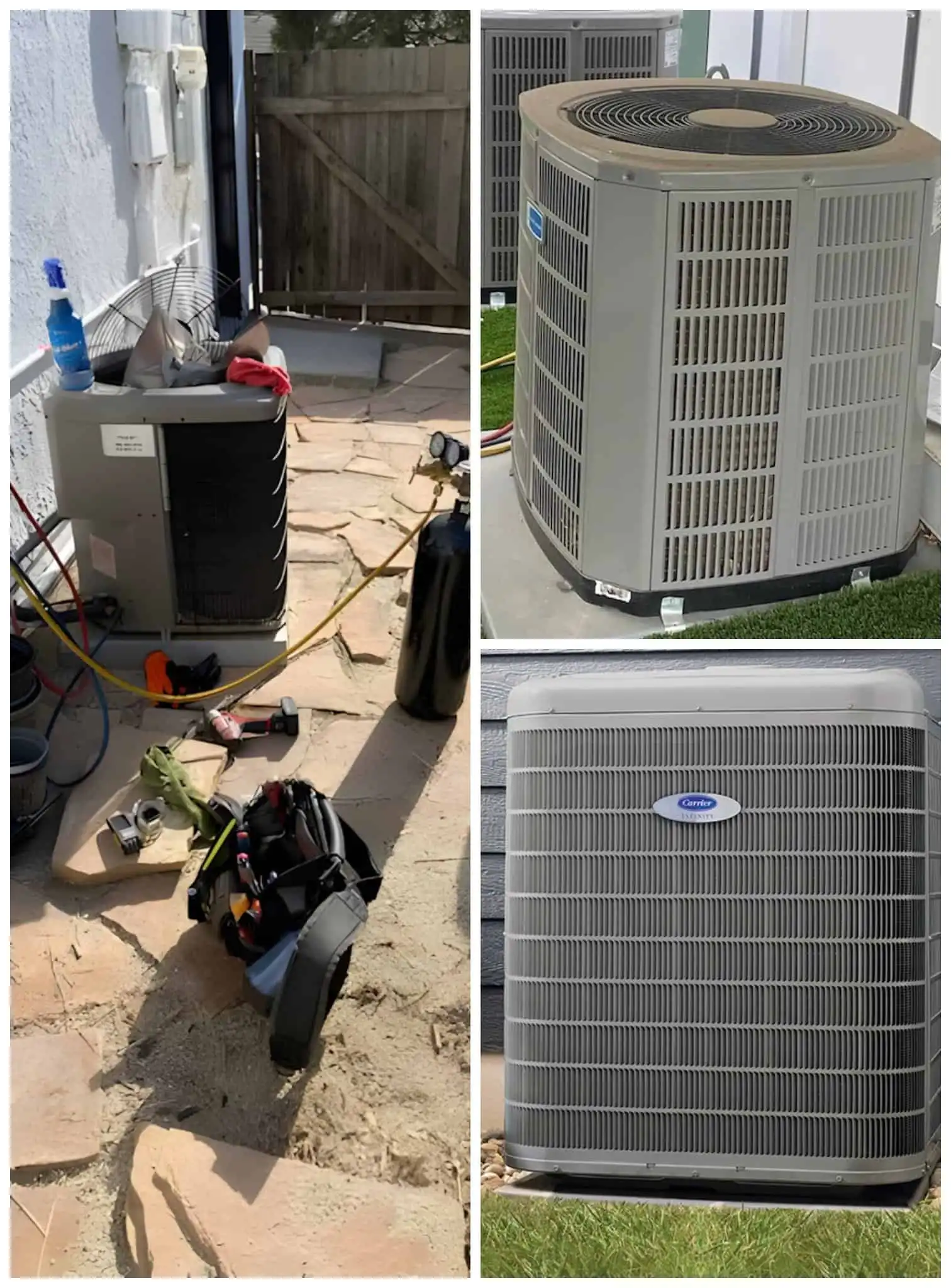 Outdoor HVAC Units for Air Conditioning Systems.