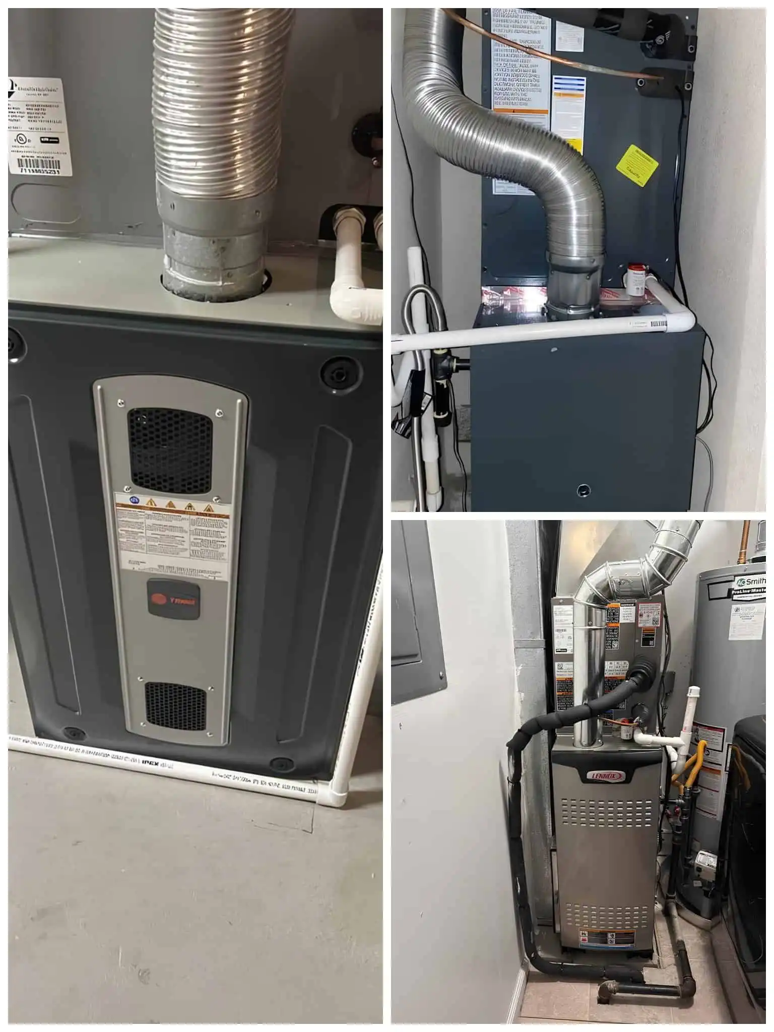 High-efficiency furnace units with ductwork in Calabasas homes.