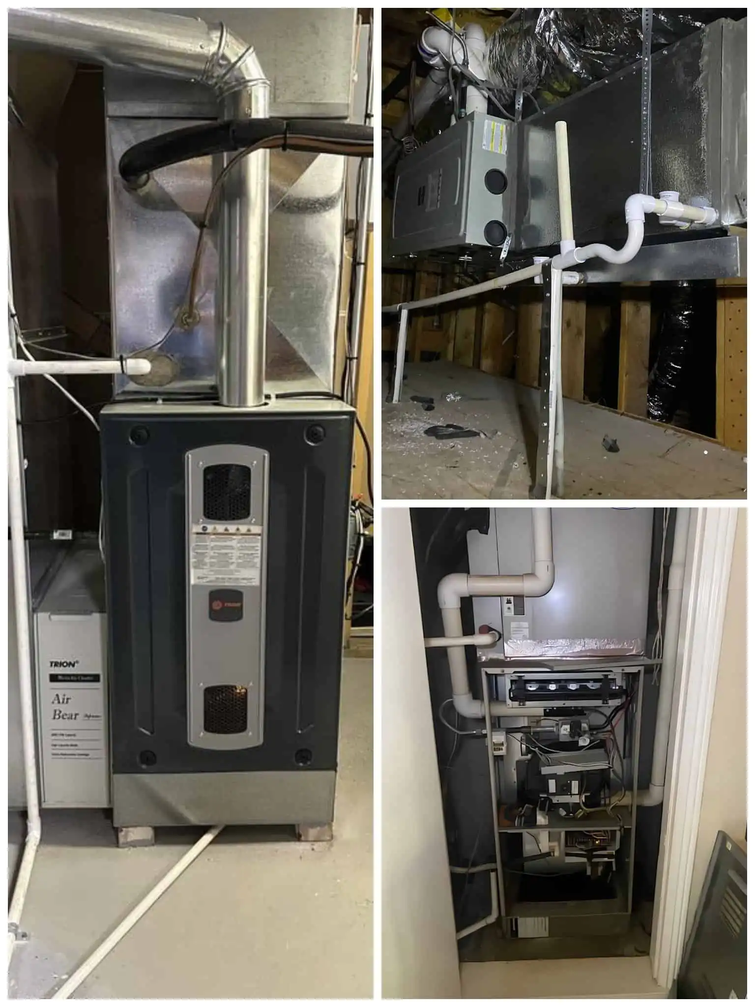 HVAC furnace repair system with ductwork in Woodland Hills.