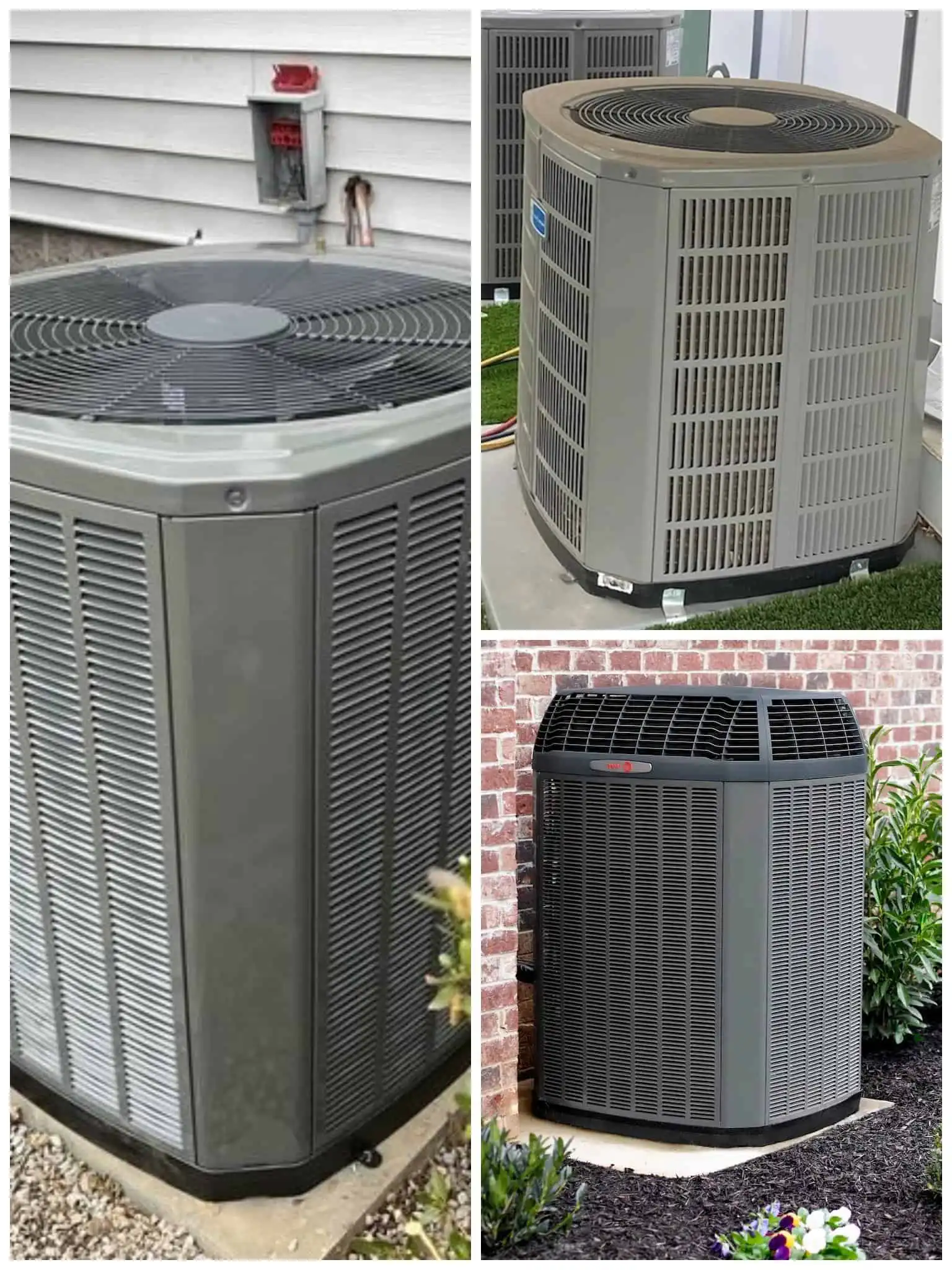 HVAC air conditioning units installed outdoors in Woodland Hills.