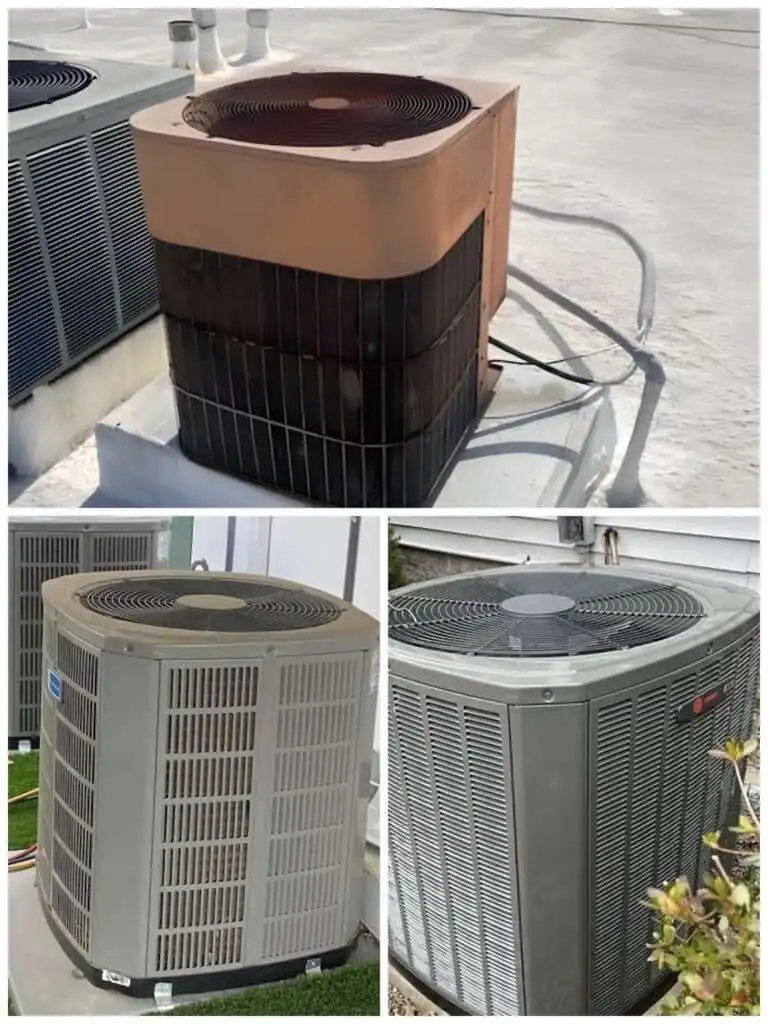 AC outdoor units for cooling systems.
