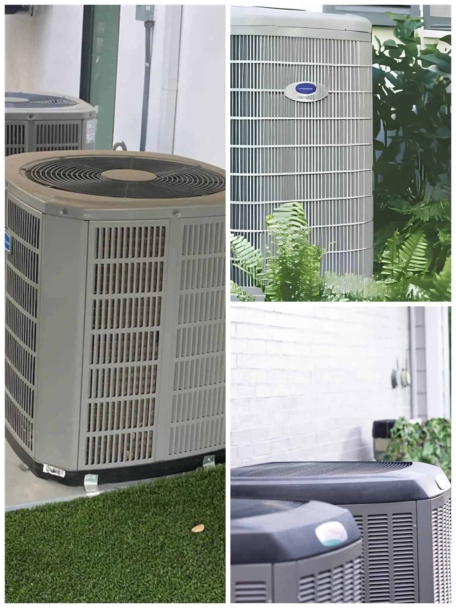 Outdoor heat pump units for efficient climate control in Woodland Hills.