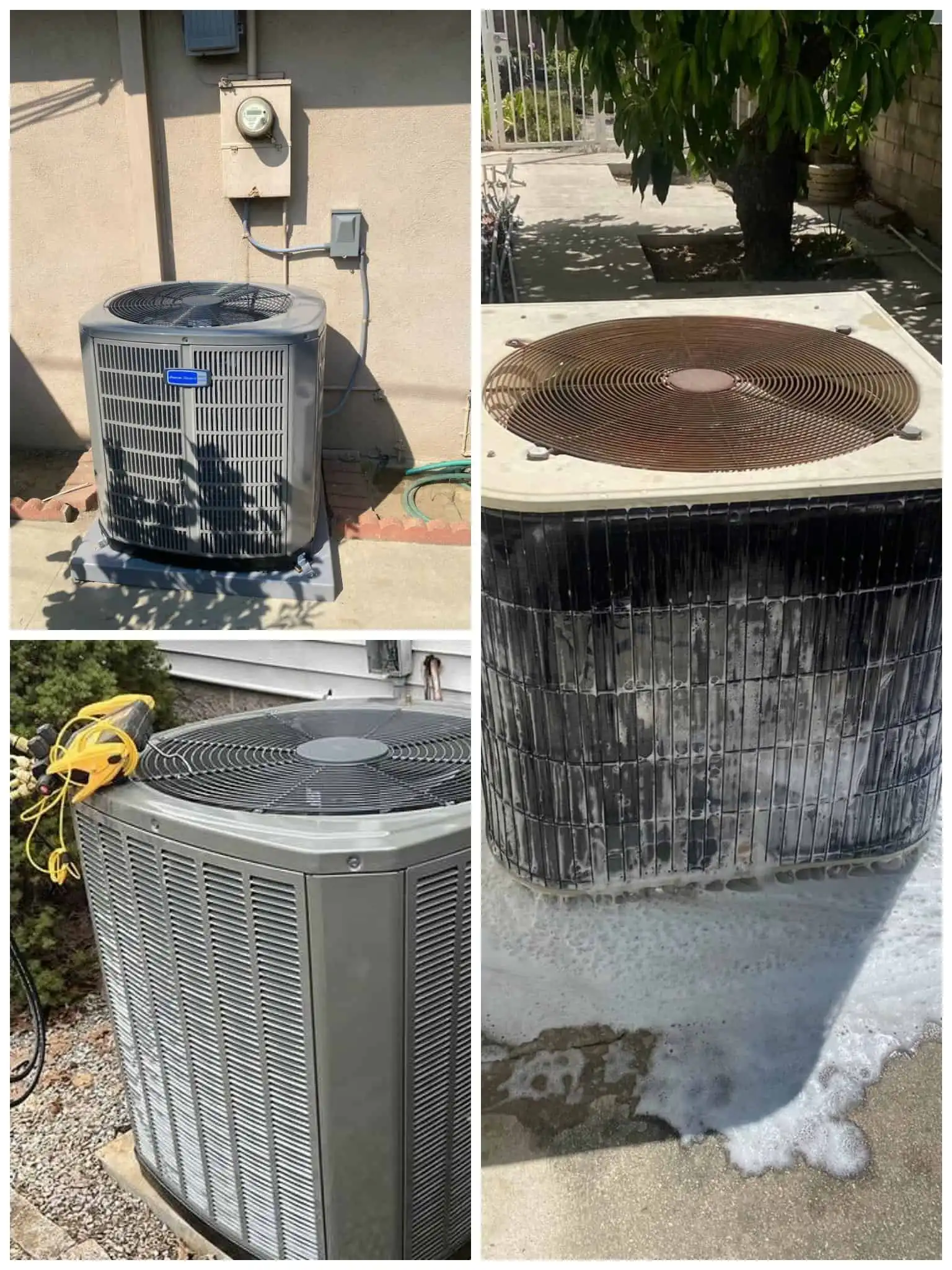 Multiple HVAC units outside a building in Granada Hills.