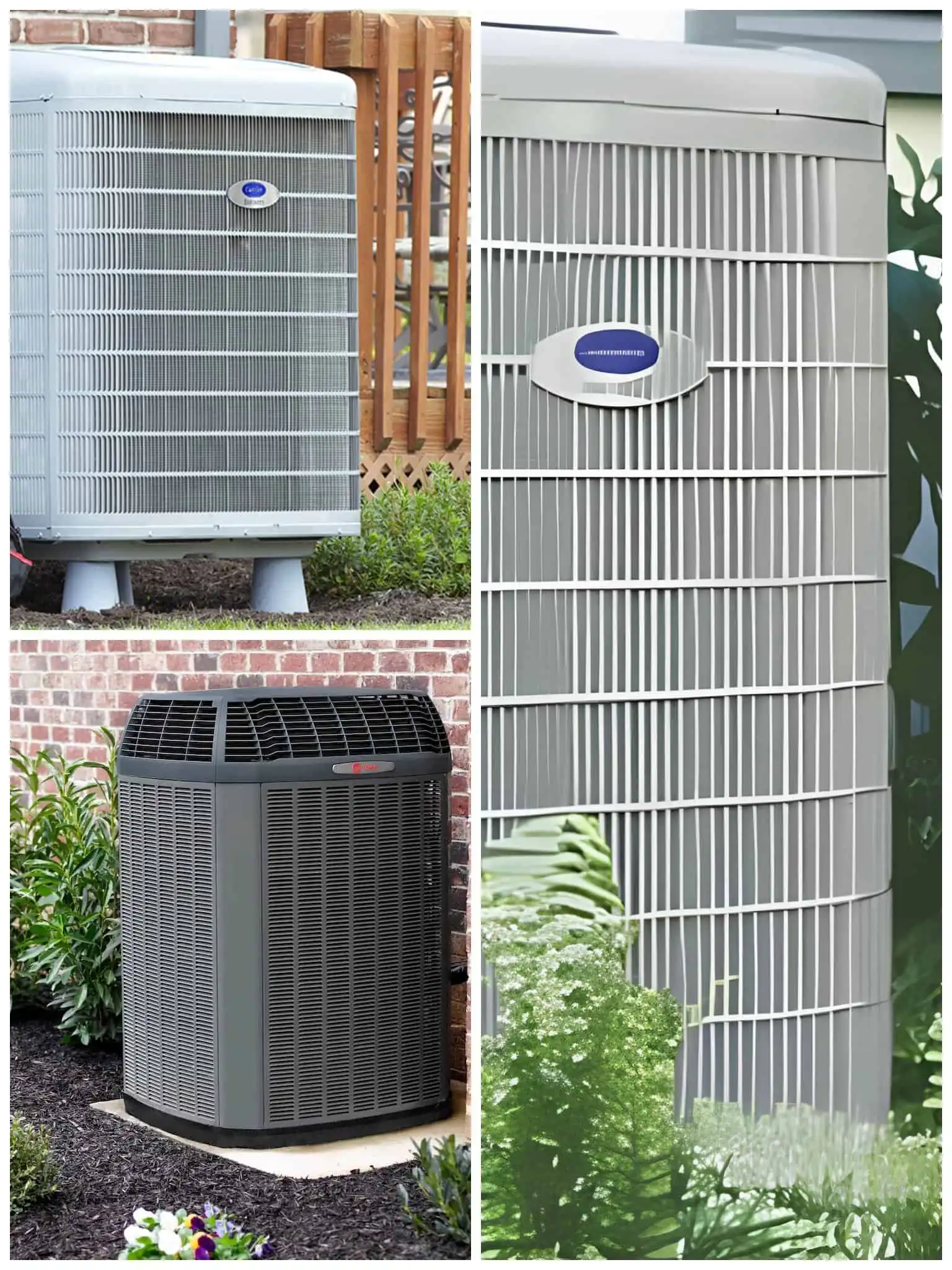 Various outdoor HVAC units for heat pump installation in Granada Hills.