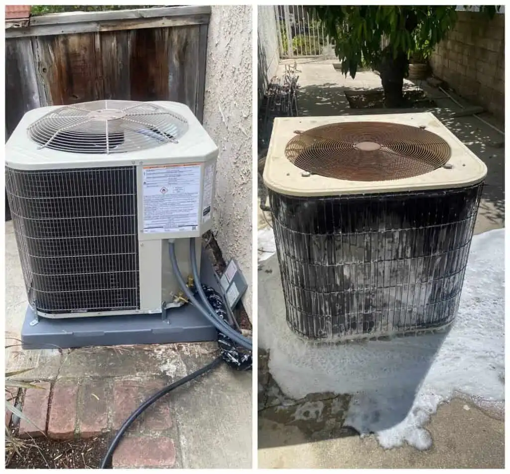 Outdoor HVAC units installed in Granada Hills for heating and cooling.