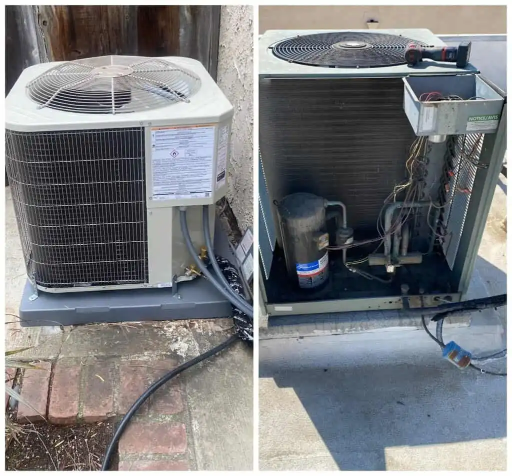 Outdoor HVAC units for air conditioning system in Santa Paula.