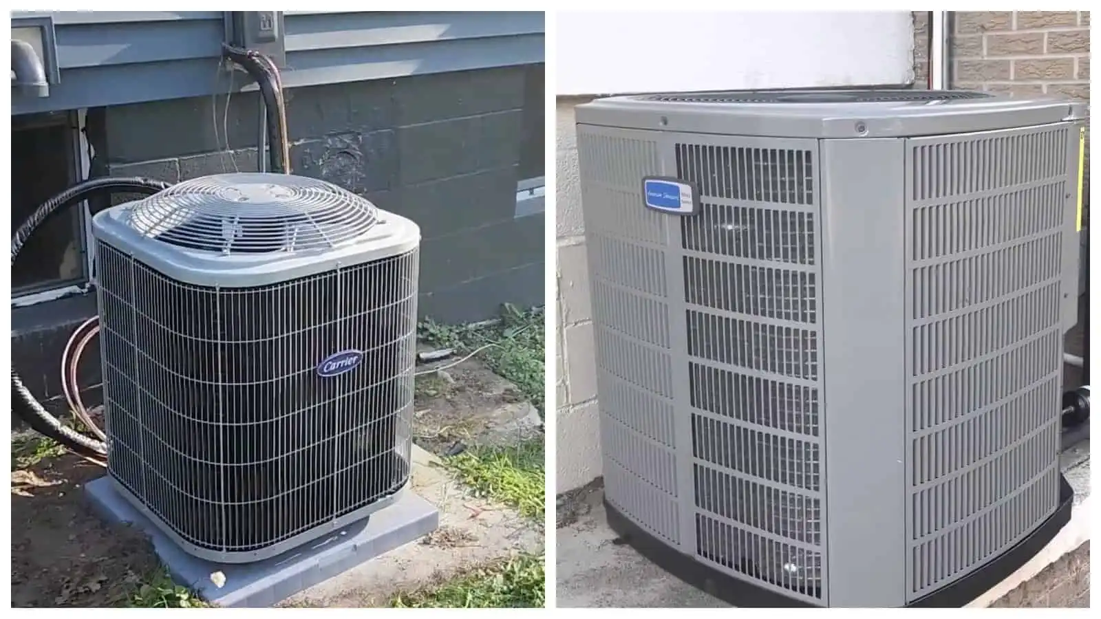 Air conditioning units installed outdoors for cooling.
