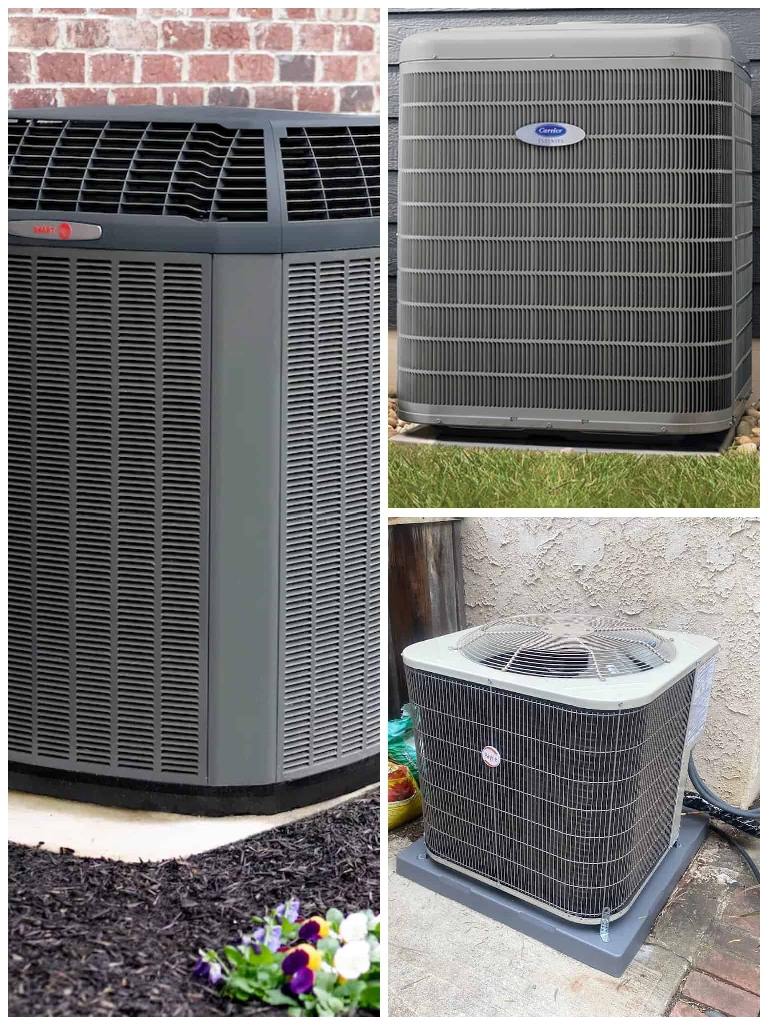 AC outdoor units for cooling systems.