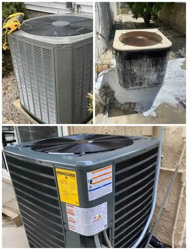 Three HVAC units, including a new and an old one, in Malibu for air conditioning repair.