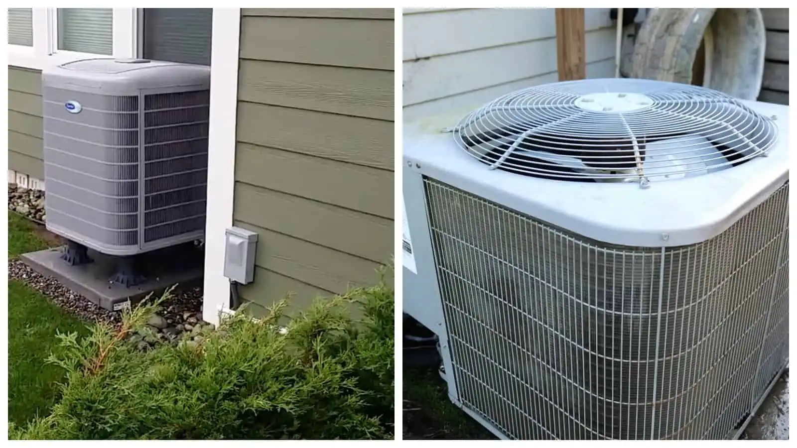 Outdoor air conditioning units on the exterior of a house.